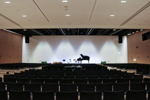 CCA: Plenary hall, view to stage; ©Magdalena Stranzinger