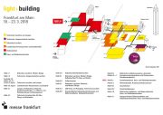 Hallenplan der Messe Light+Building 2018